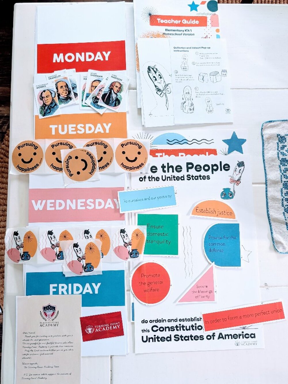 Turning Point Academy Constitution Homeschool Kit Elementary Curriculum TPUSA